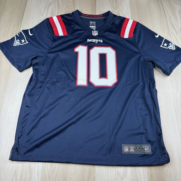 Nike On Field New England Patriots #10 Mac Jones Jersey Mens XXL 2XL NEW - Picture 1 of 16